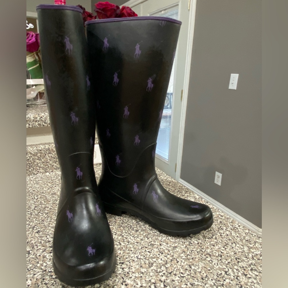Polo Ralph Lauren winter and rain boots women’s size 8